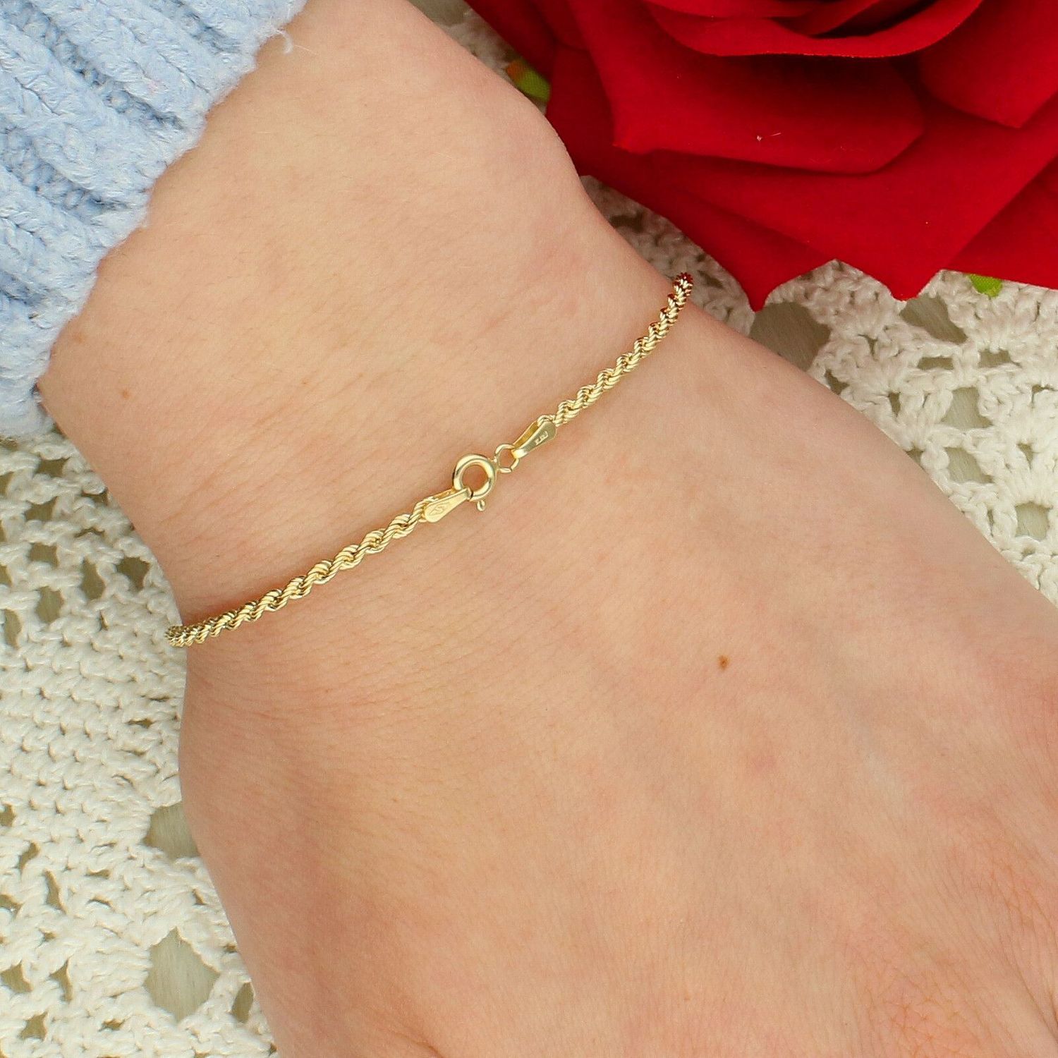 Złota bransoletka celebrytka splot singapur 375 – klasyczna.jpg